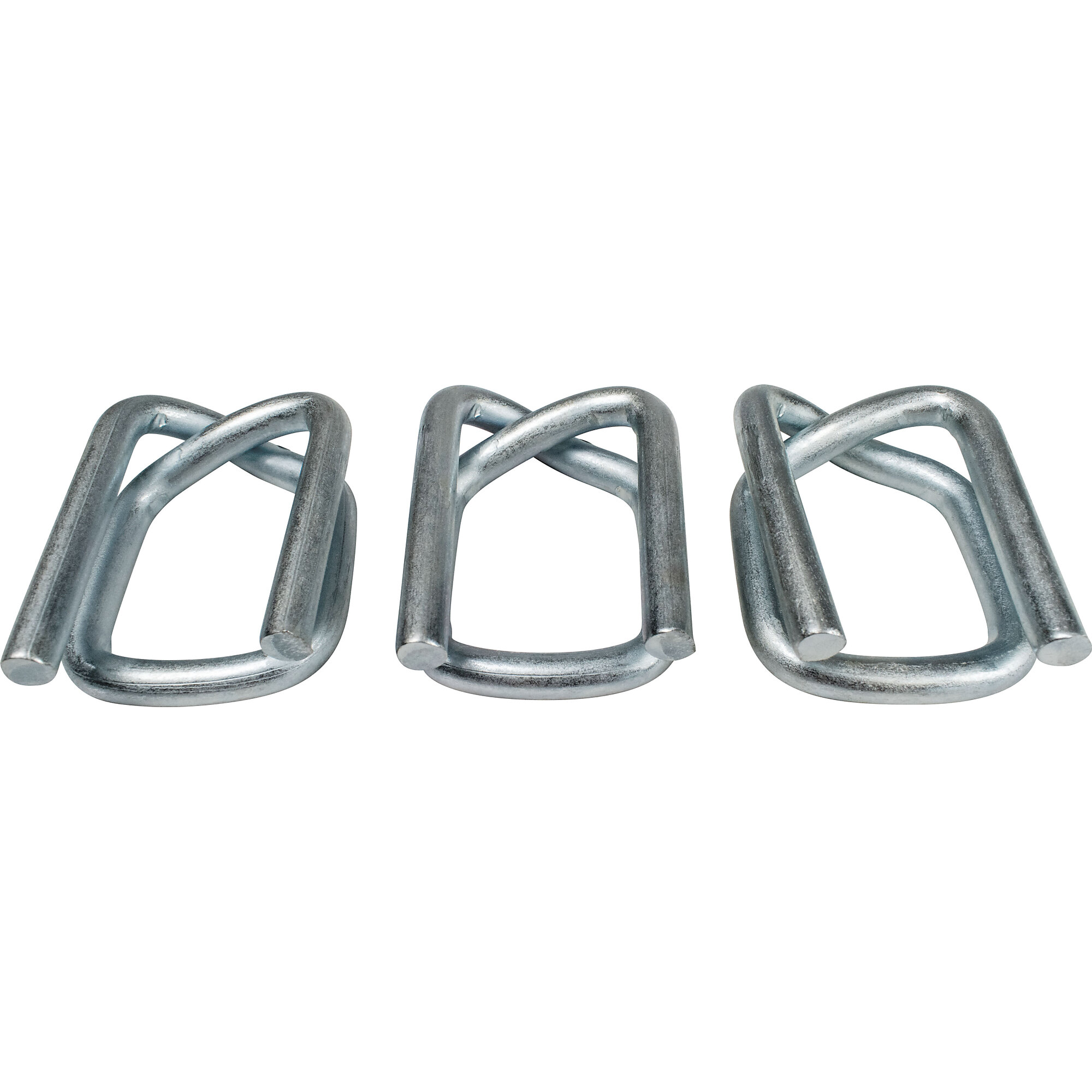 Encore Packaging Poly & Cord Buckles — 1 1/4in. Heavy-Duty Galvanized Wire, 250 Pcs, Model# P114WB3-GA